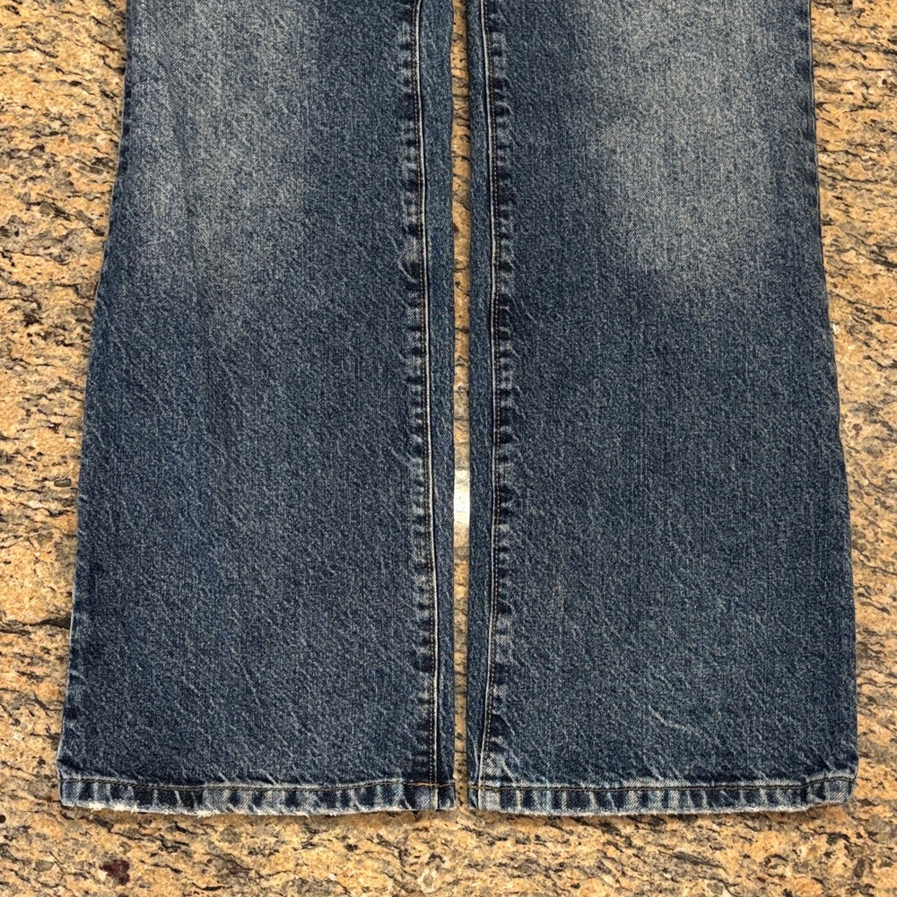 wild fable Low Rise Bootcut Jeans Y2K Acid Wash Stretch Denim - Picture 5 of 8